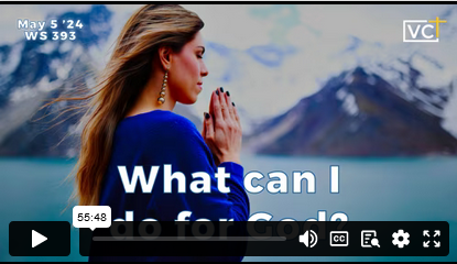 WHAT CAN I DO FOR GOD?