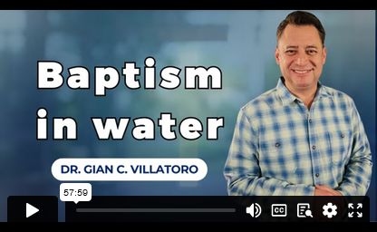 BAPTISM IN WATER